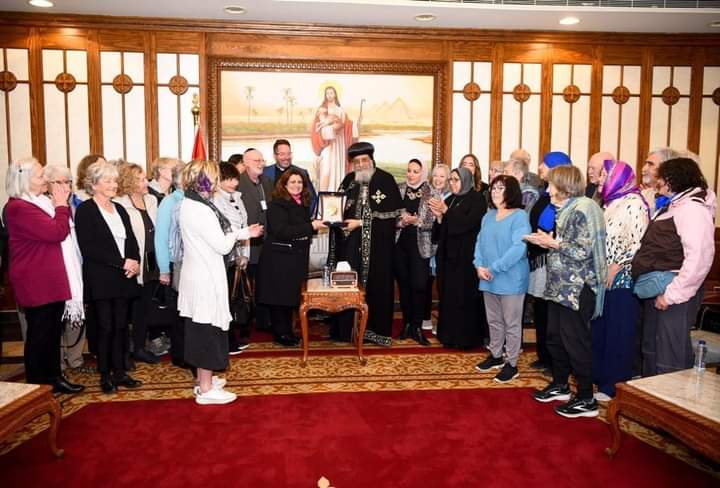 لقاء قداسة البابا تواضروس الثاني بوزيرة الهجرة